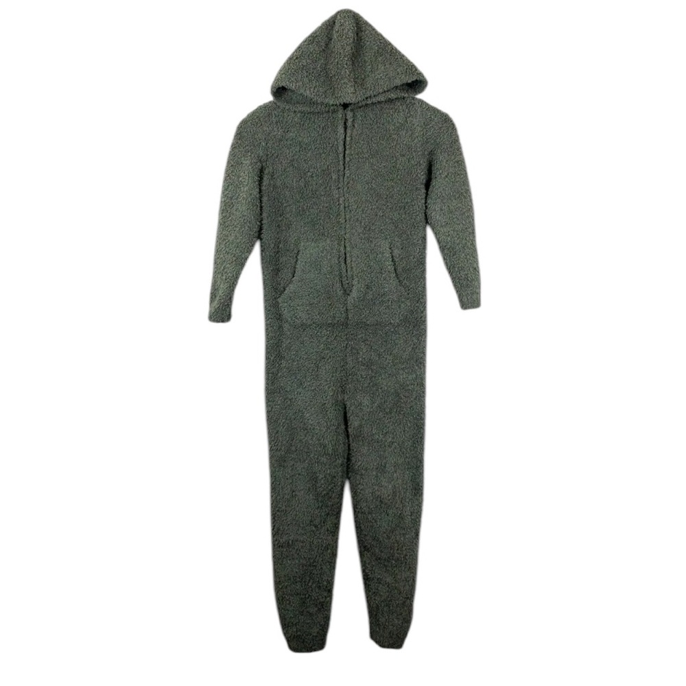 Skims‎ Cozy Knit Jumpsuit Kids Size 8/10 Gray One Piece Pajamas Loungewear